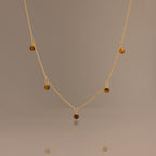 Tiger's Eye Station Necklace