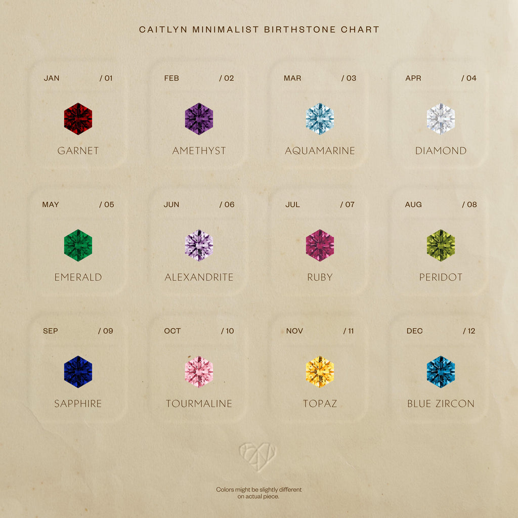 Hexagon Ruby Studs