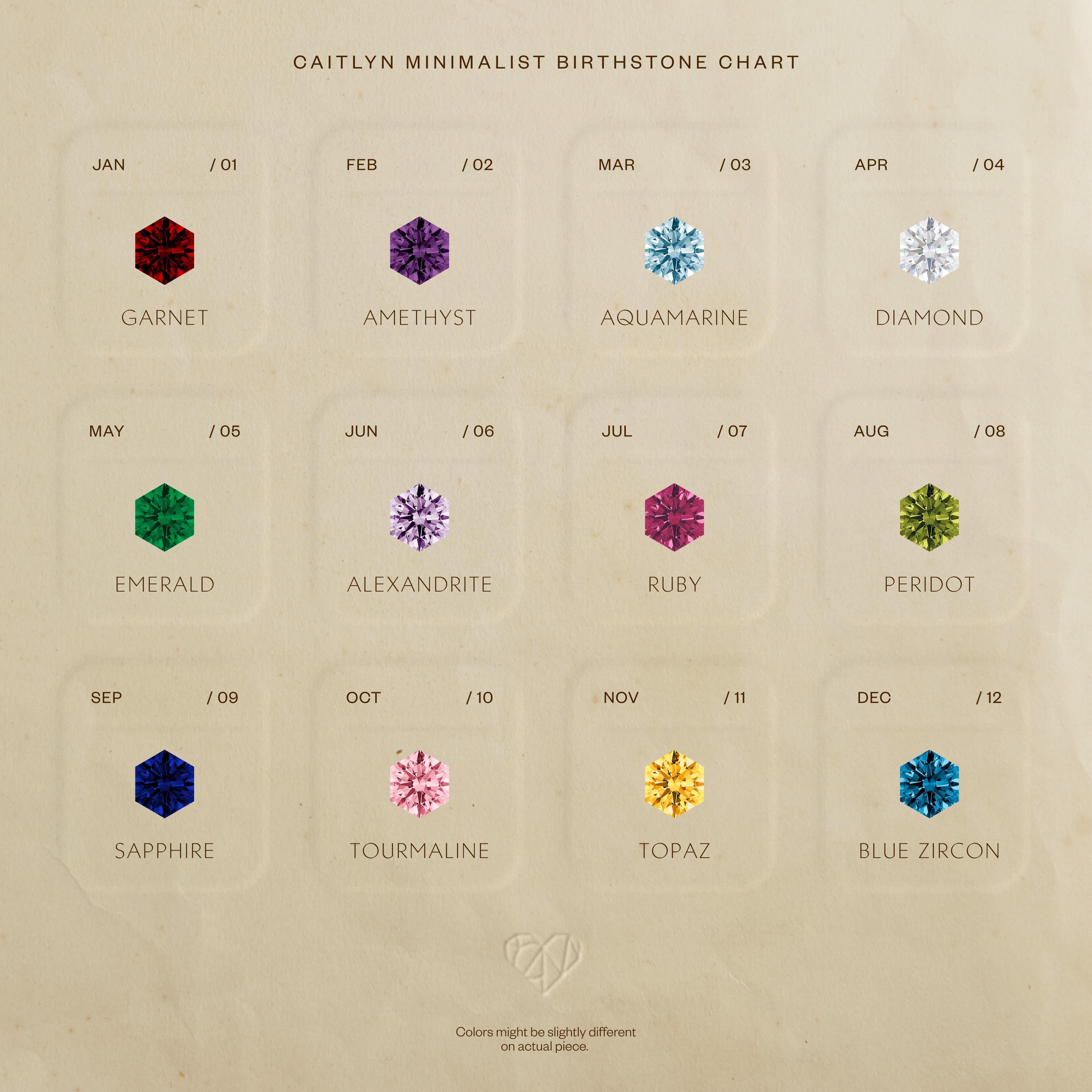 Hexagon Ruby Studs