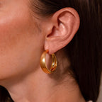 Large Bold Sculpted Hoops