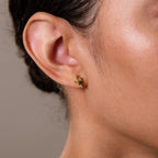 Ombre Cluster Peridot Studs