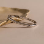 Flow Bangle Bracelet in Silver