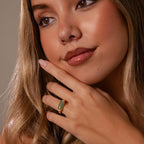Jade Ellipse Signet Ring
