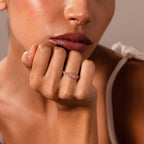 Rose Pink Art Deco Ring