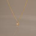 Moonstone Charm Necklace in 18K Gold
