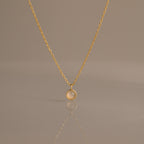 Moonstone Charm Necklace in 18K Gold