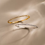 Diamond Baguette Tennis Bangle