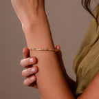 Love Morse Code Diamond Bangle