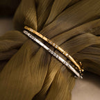 Love Morse Code Diamond Bangle