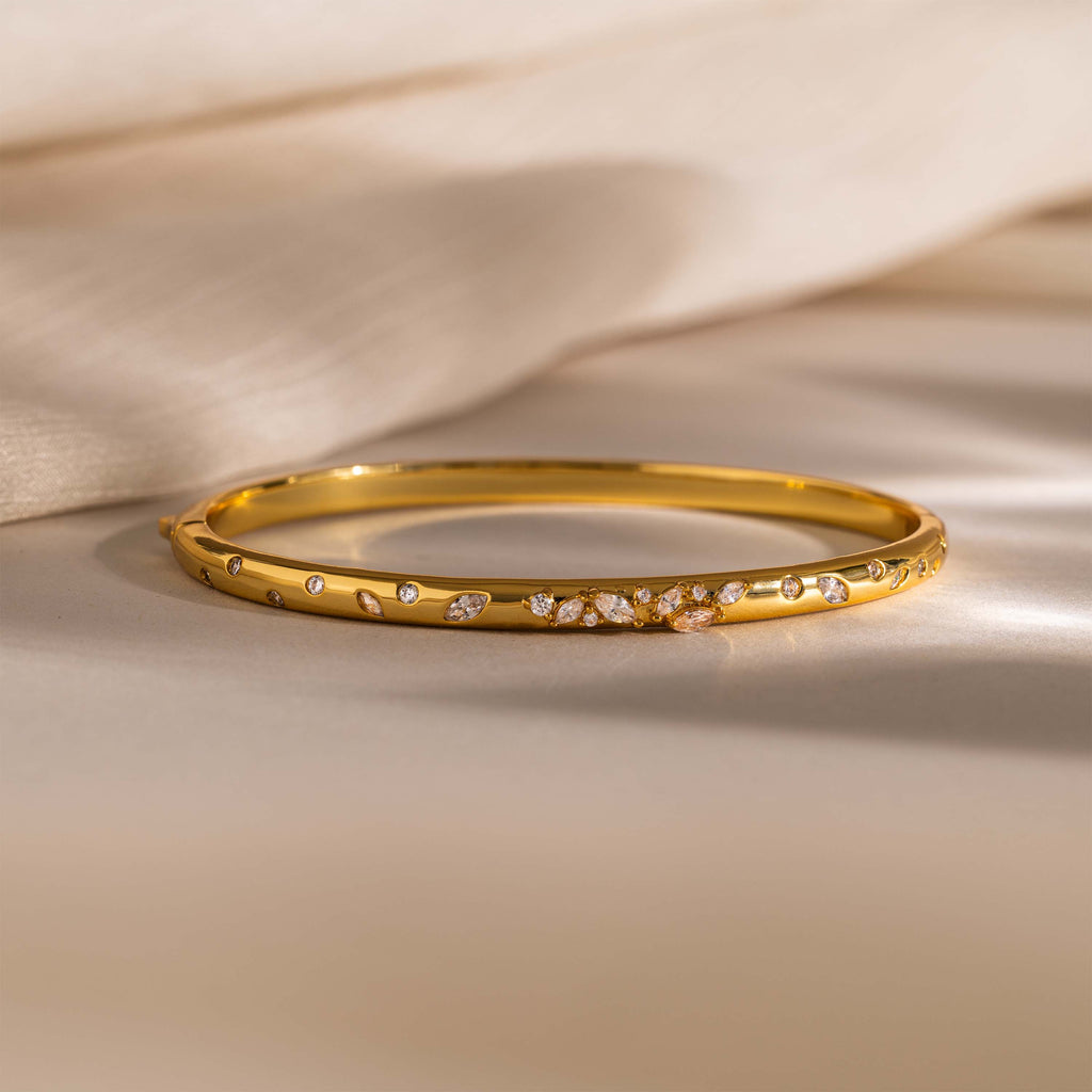 Mixed Diamond Sprinkle Bangle