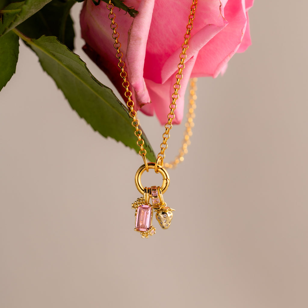 Floral Alexandrite Charm