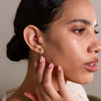 Ruby Marquise Drop Studs