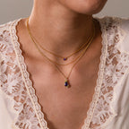 Ruby Blossom Charm Necklace