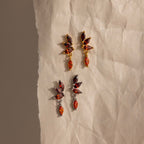 Birthstone Marquise Drop Studs