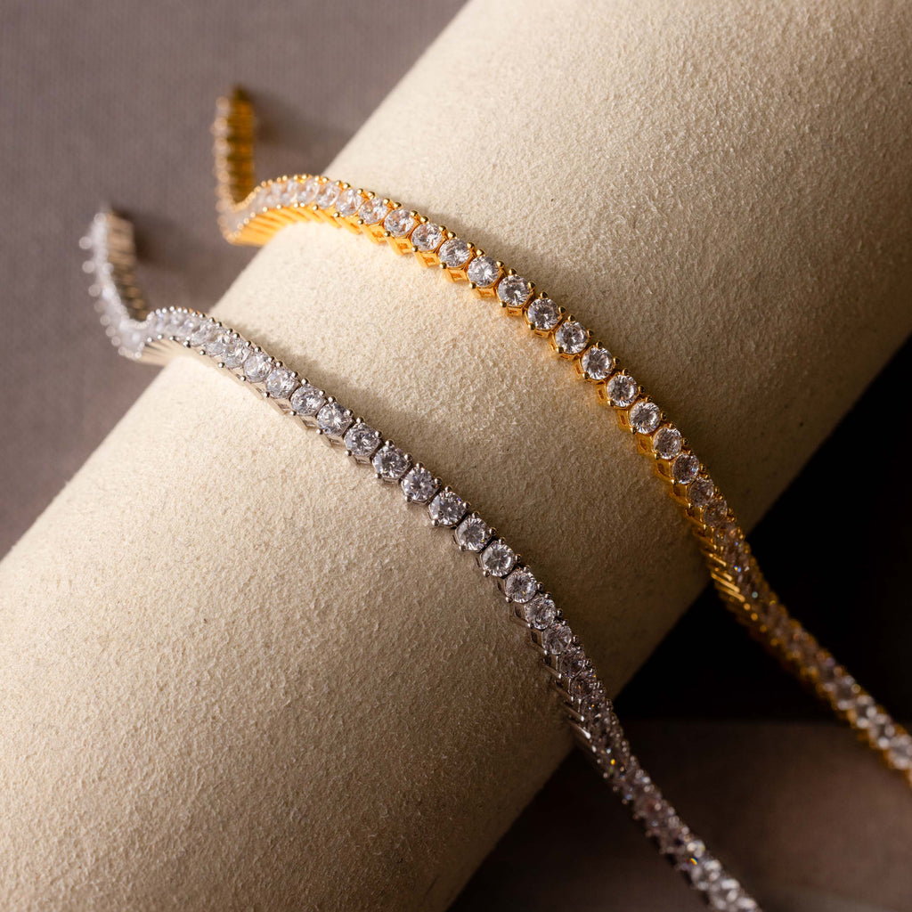 Pulsera de tenis de 3 puntas