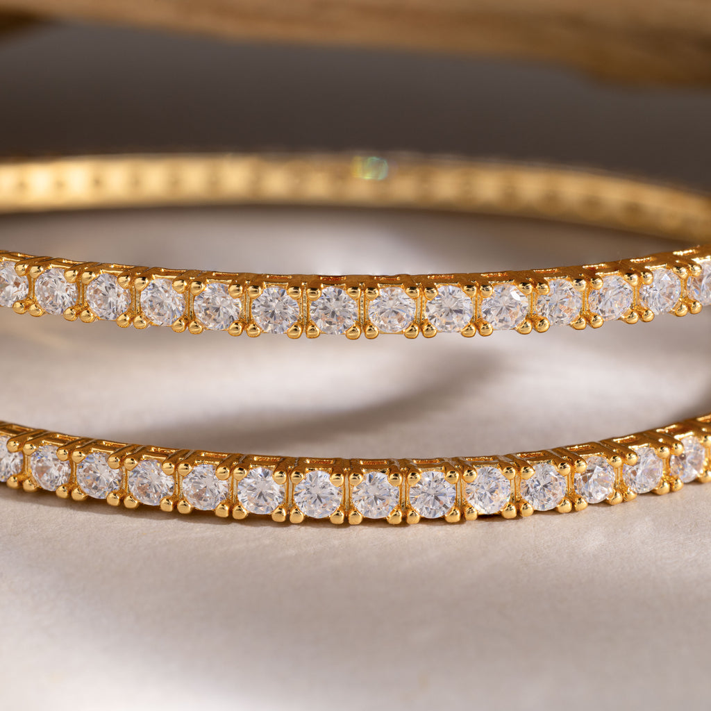 Diamond Tennis Wrap Bangle