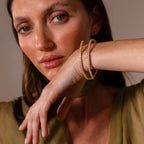 Diamond Tennis Wrap Bangle in 18K Gold