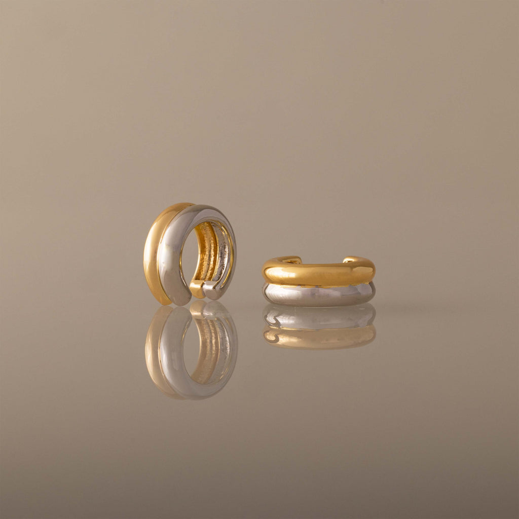 Mixed Metal Ear Cuffs