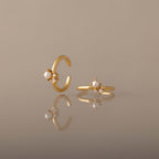 Pearl Diamond Ear Cuffs