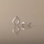 Wavy Ear Cuffs in Silver