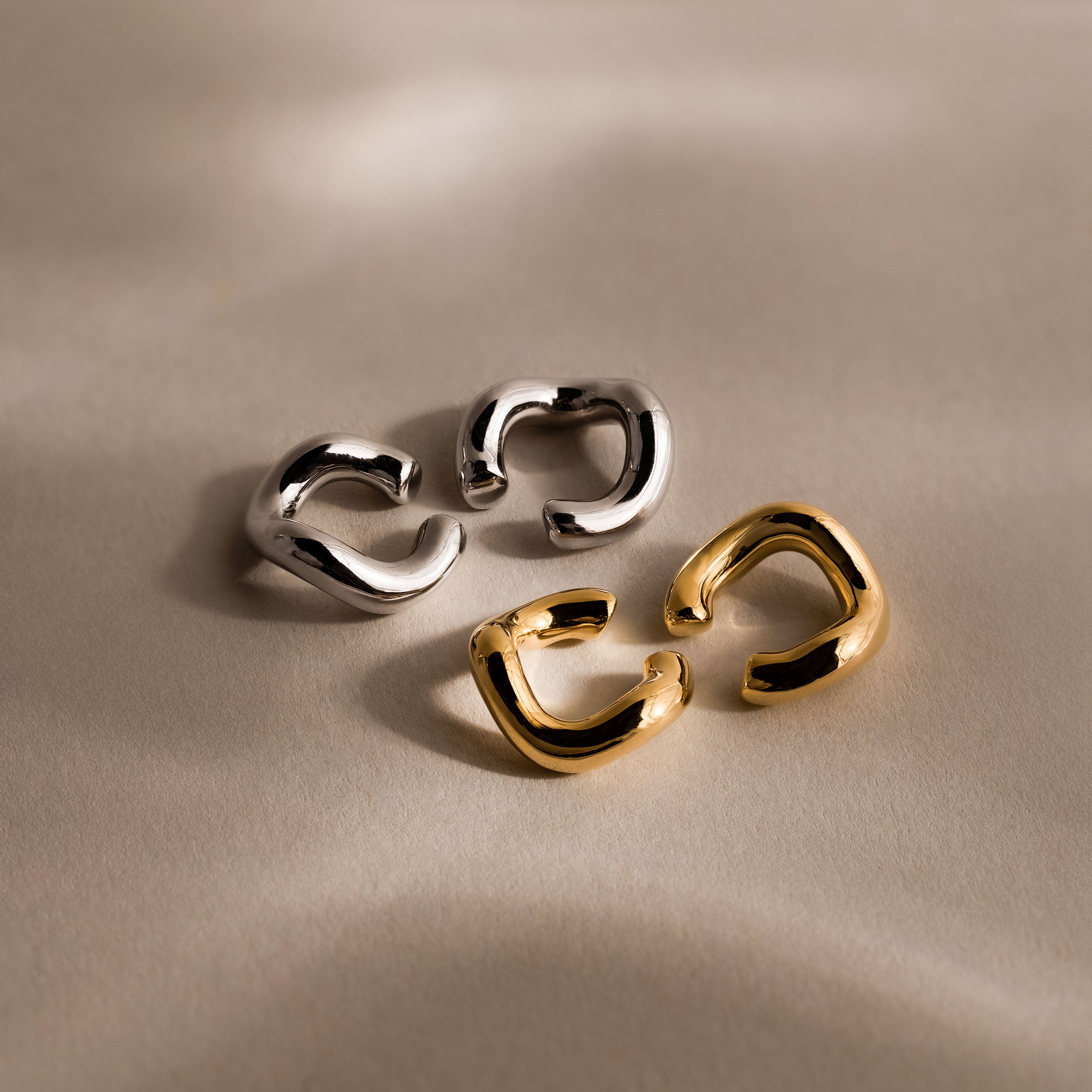 Wavy Ear Cuffs