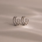 Mariner Link Ear Cuffs in Silver