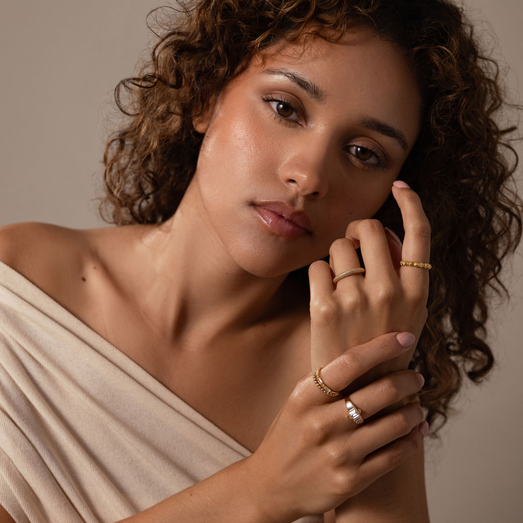 Saturn Art Deco Diamond Ring
