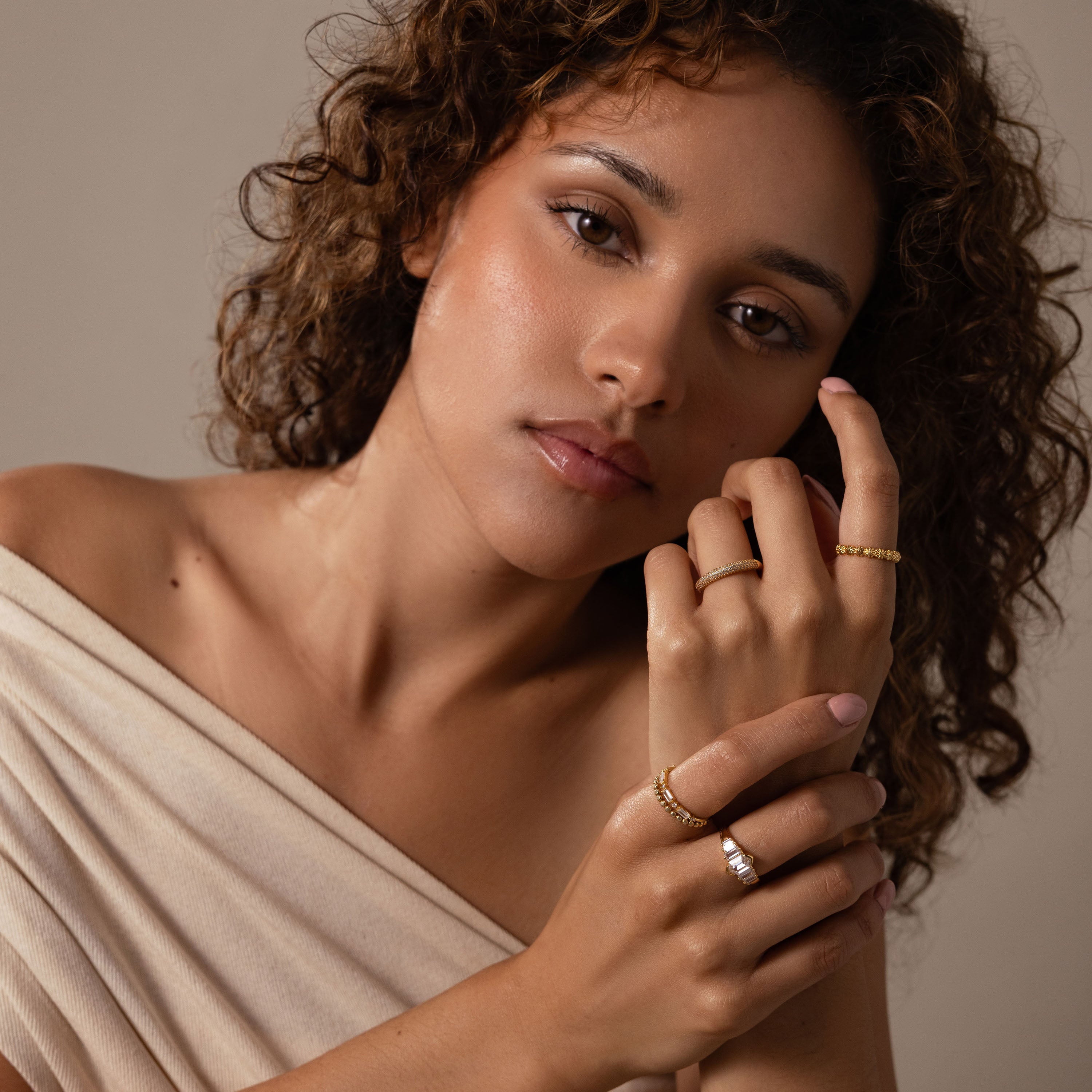 Saturn Art Deco Diamond Ring