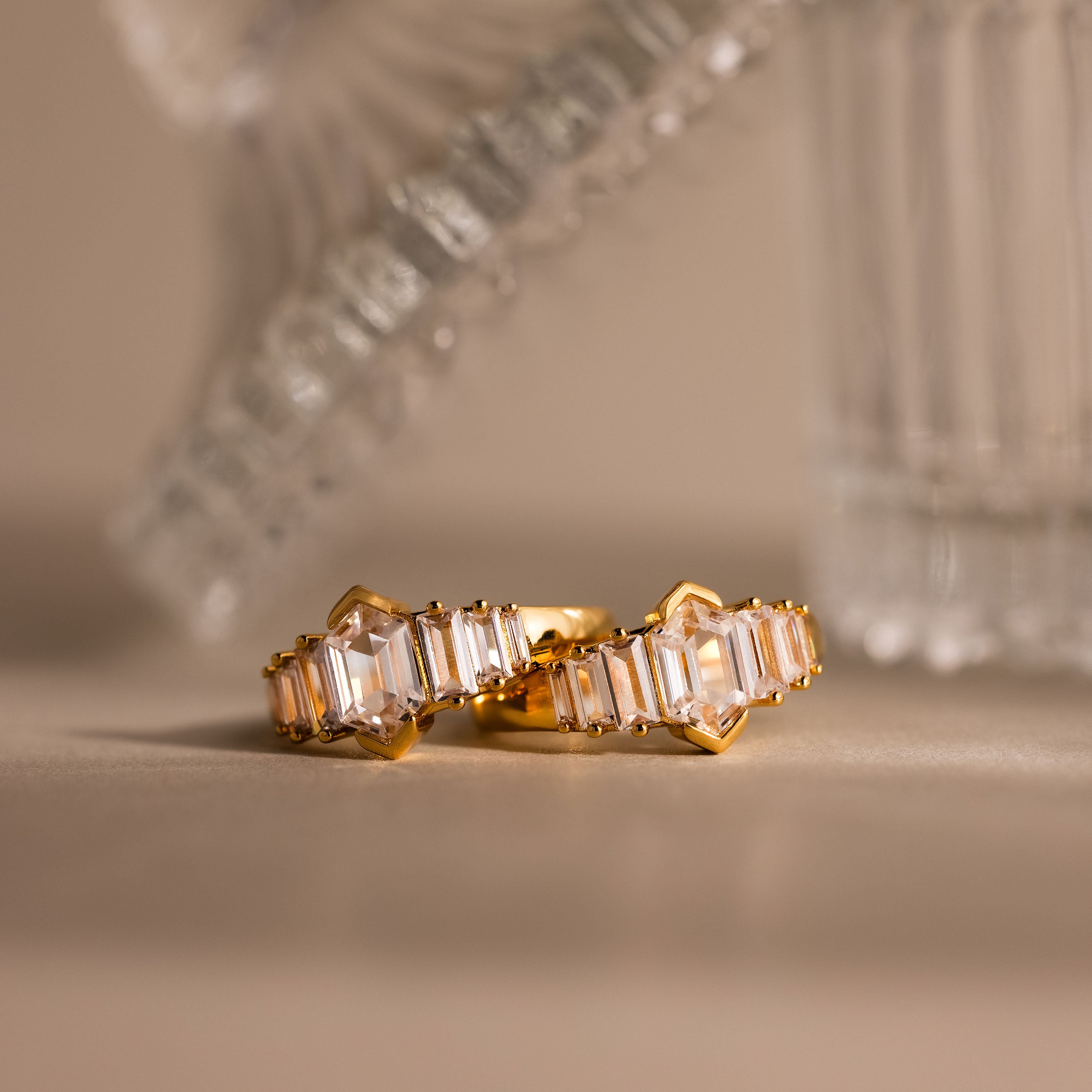 Saturn Art Deco Diamond Ring