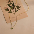 Jade Charm Necklace in 18K Gold