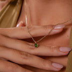 Jade Charm Necklace in 18K Gold