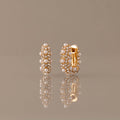 Textured Pearl Wrap Hoops in 18K Gold