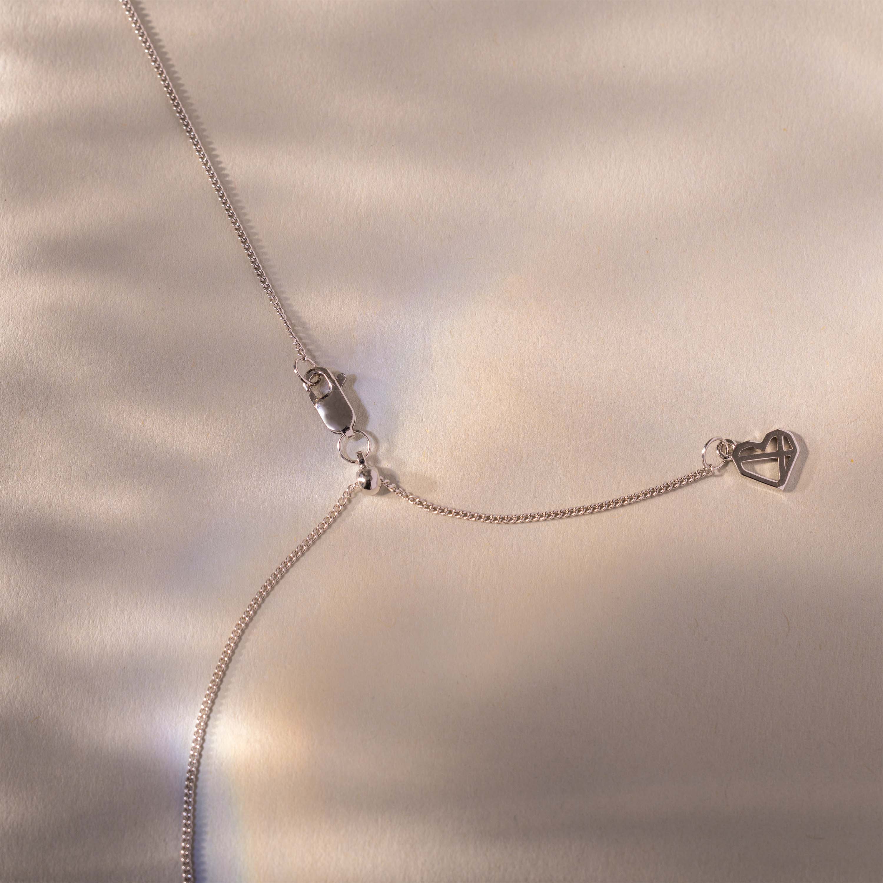 Adjustable Chain Necklace in Silver