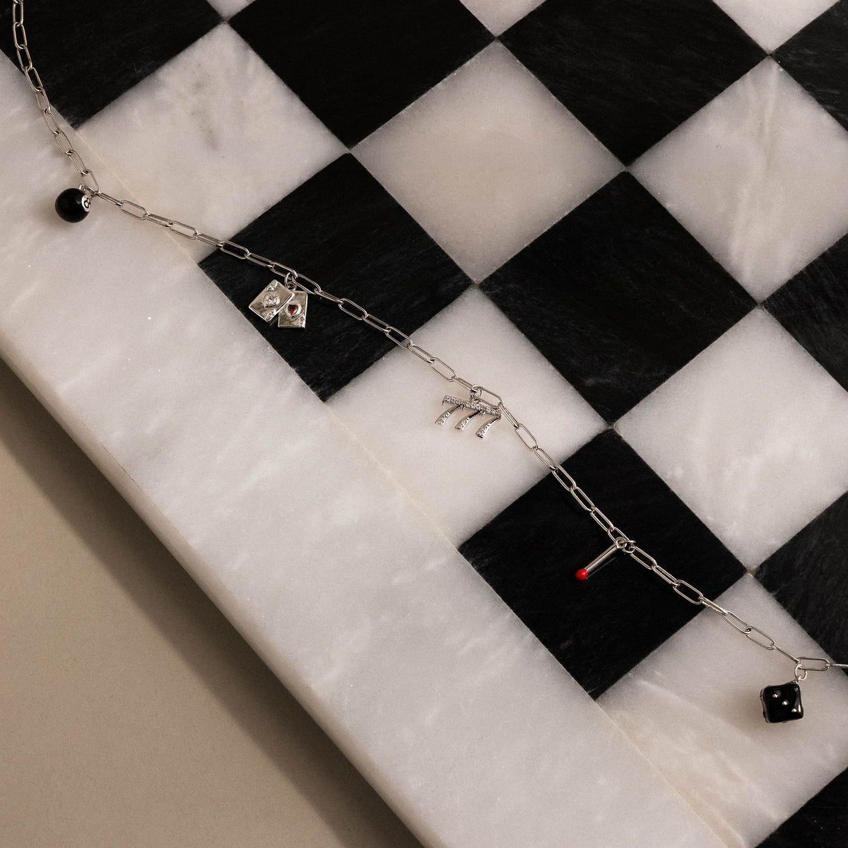 House of Luck Necklace in Silver