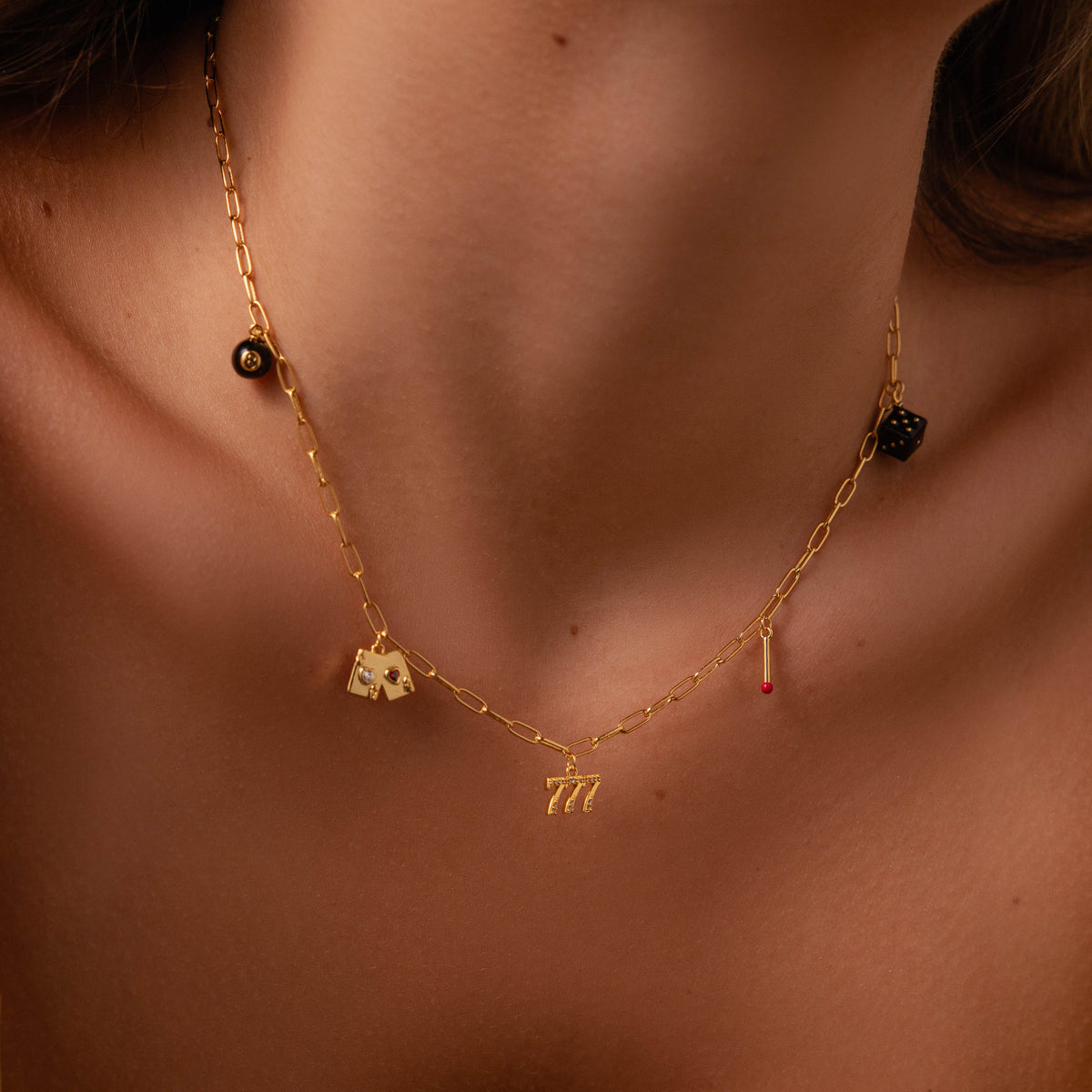 House of Luck Necklace in 18K Gold