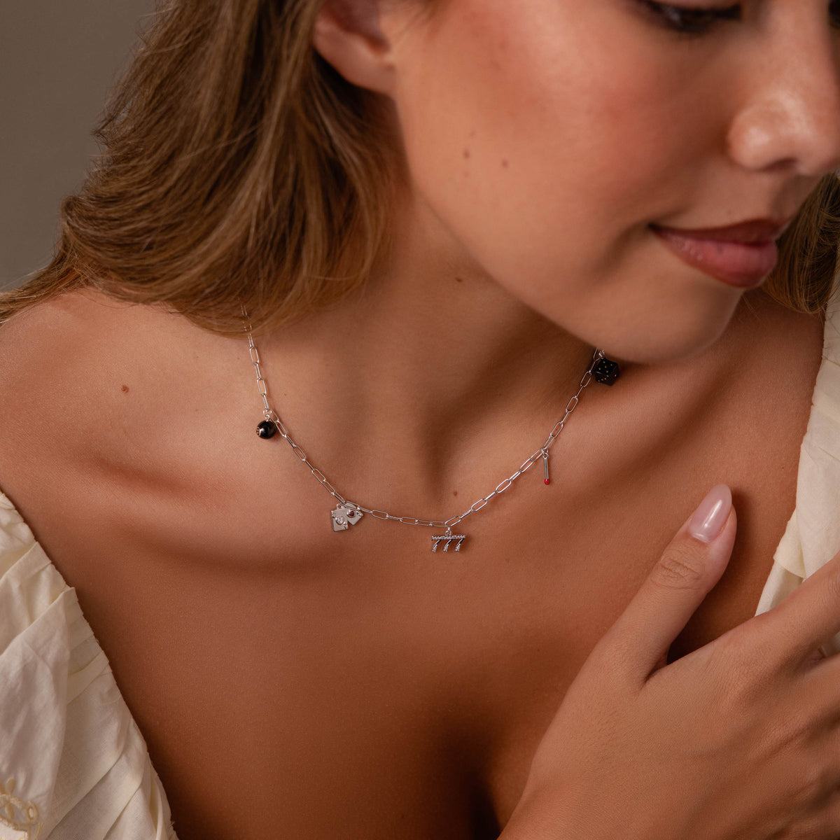 House of Luck Necklace in Silver