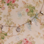 Romantic Coquette Necklace in Silver