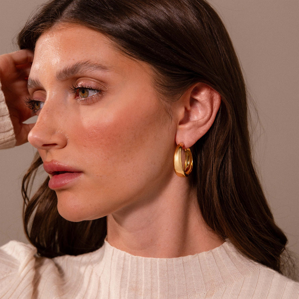Bold Sculpted Hoops