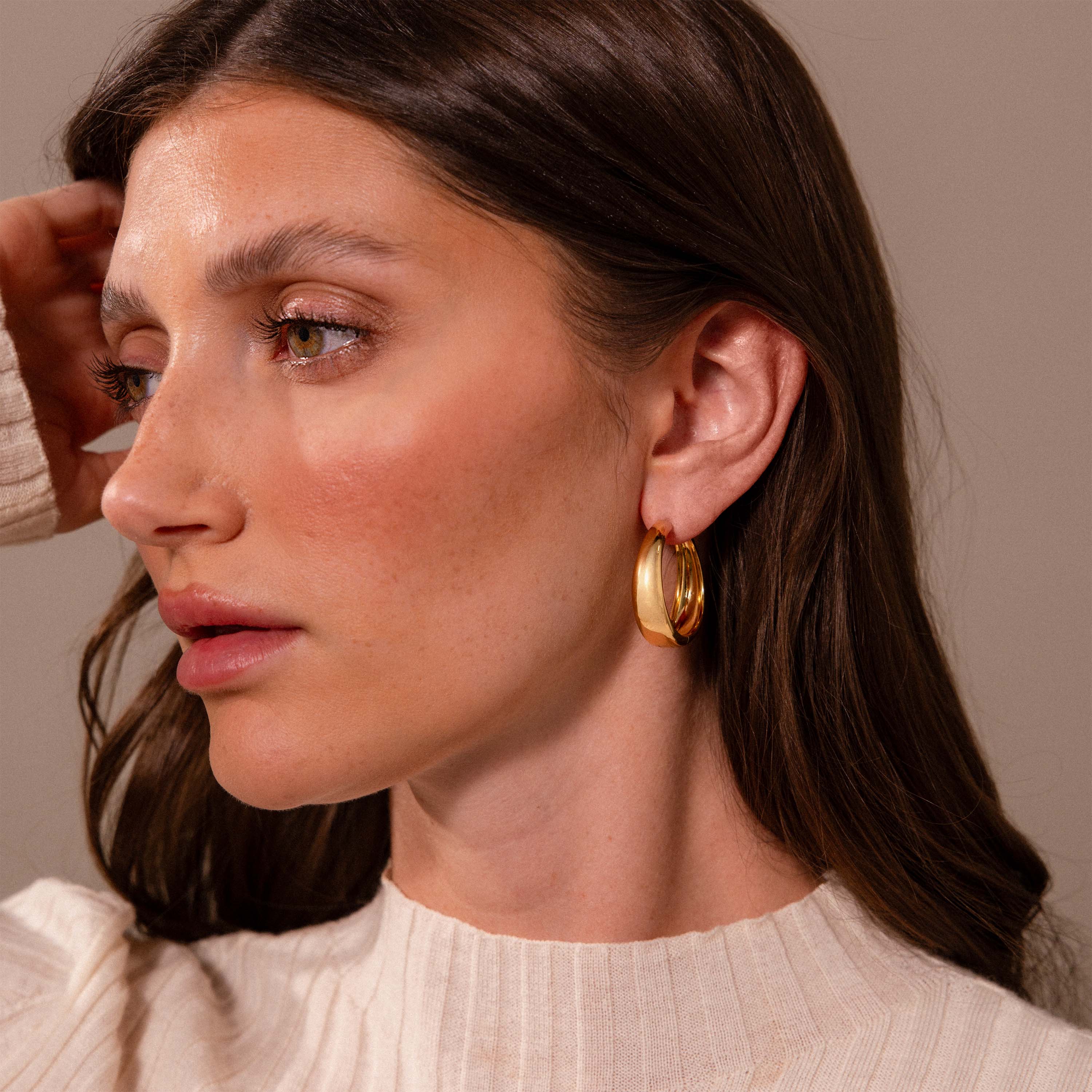Bold Sculpted Hoops