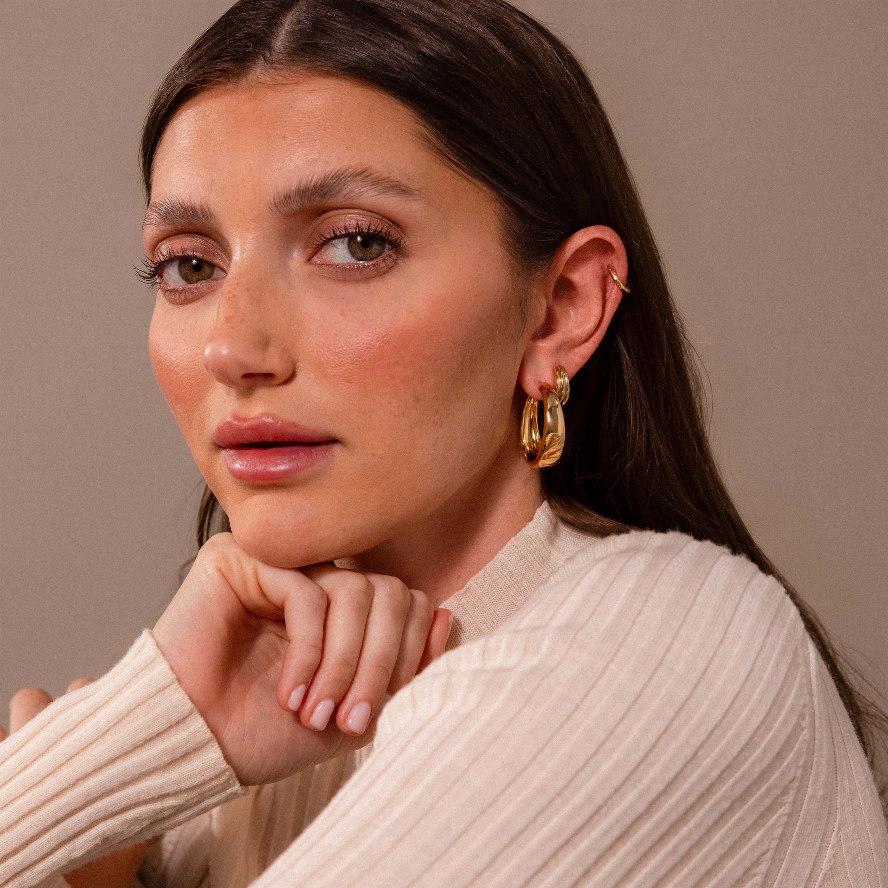 Bold Sculpted Hoops