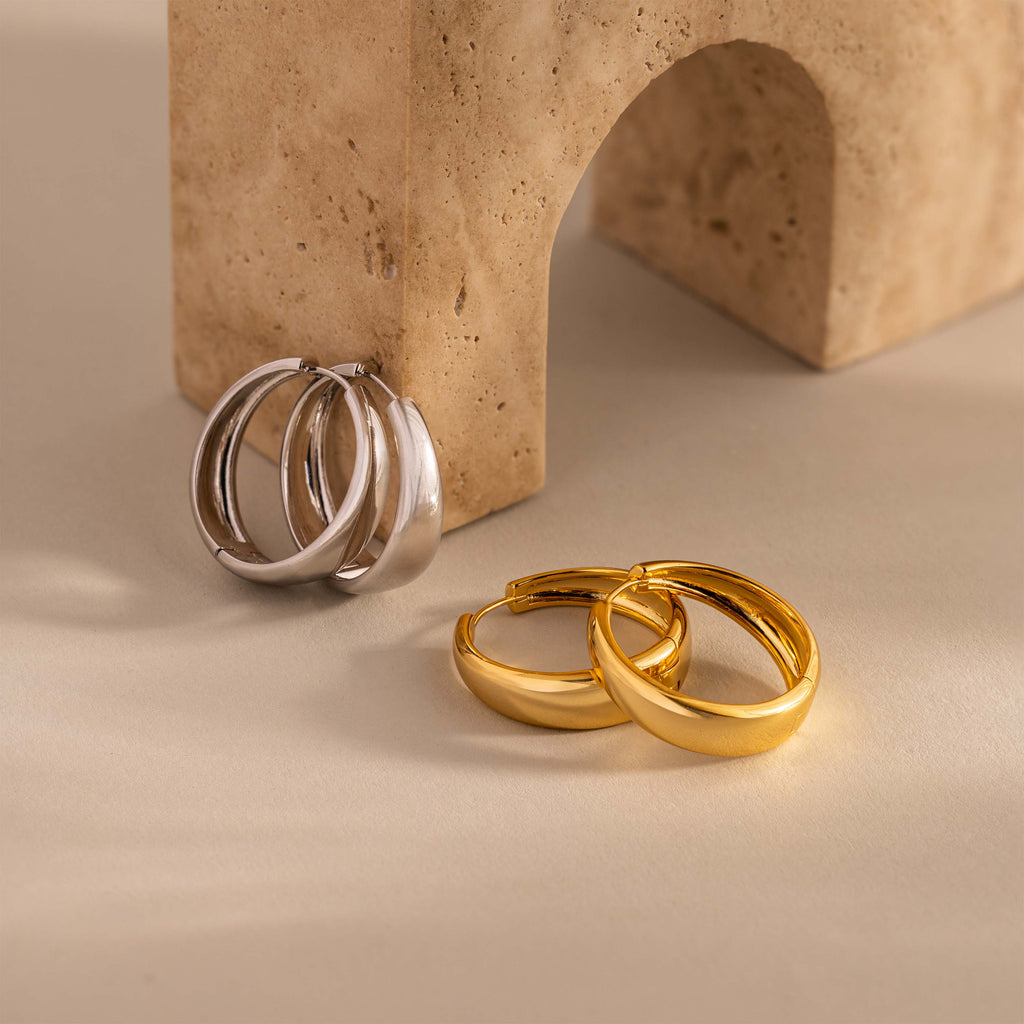 Bold Sculpted Hoops