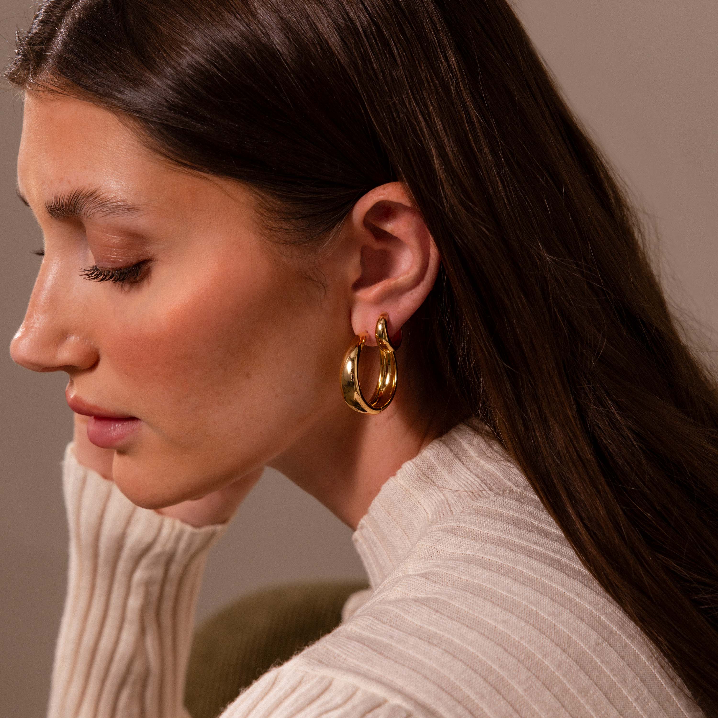 Bold Sculpted Hoops