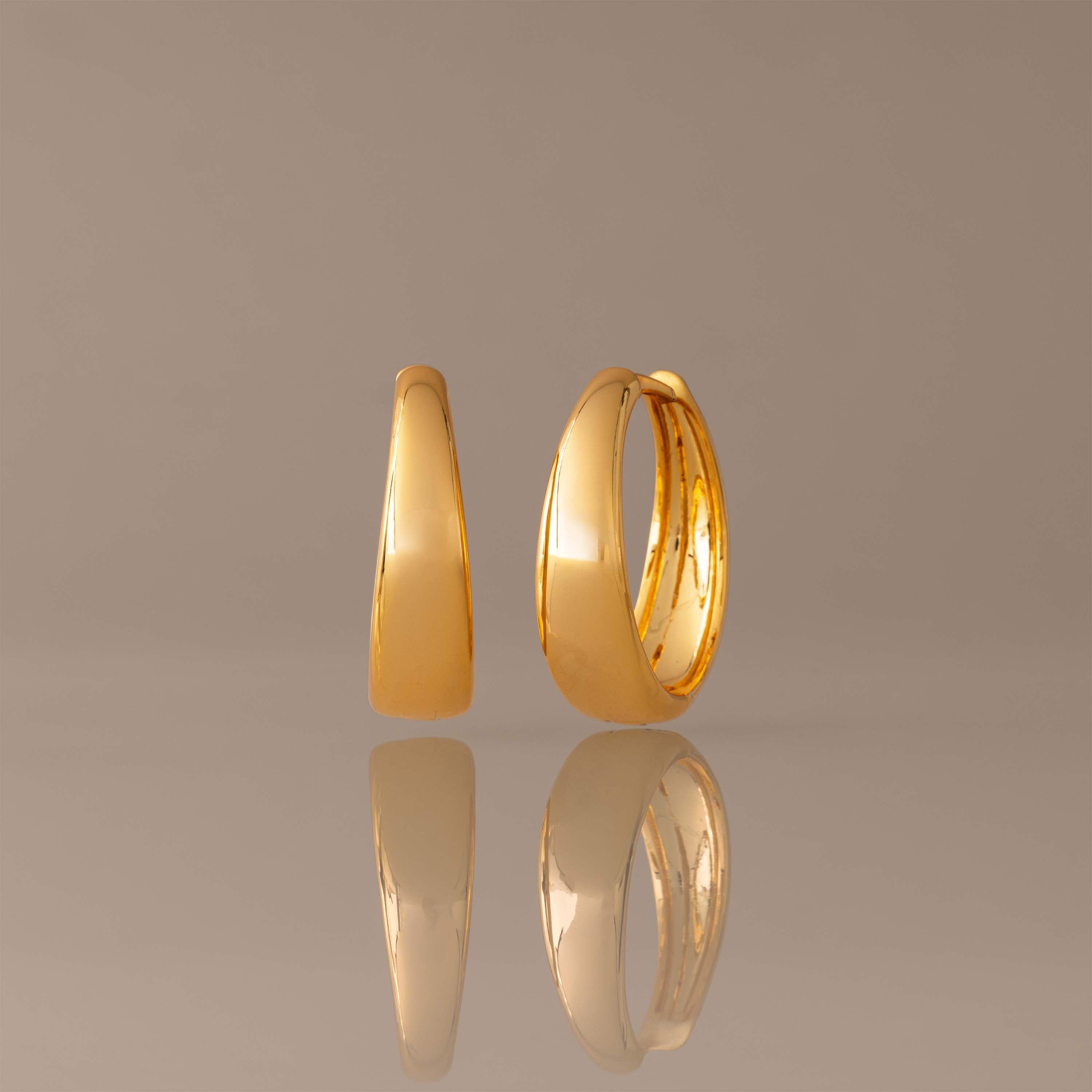 Bold Sculpted Hoops Set