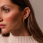 Sculpted Twist Hoops in 18K Gold