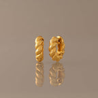 Sculpted Twist Hoops