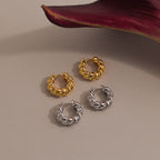 Sculpted Twist Hoops