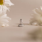 Diamond Trio Bloom Huggies in Silver