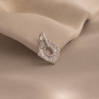 Art Deco Halo Charm in Silver