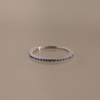 Anillo de eternidad con piedra natal 