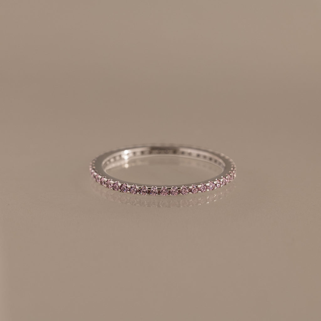 Eternity Pink Tourmaline Ring